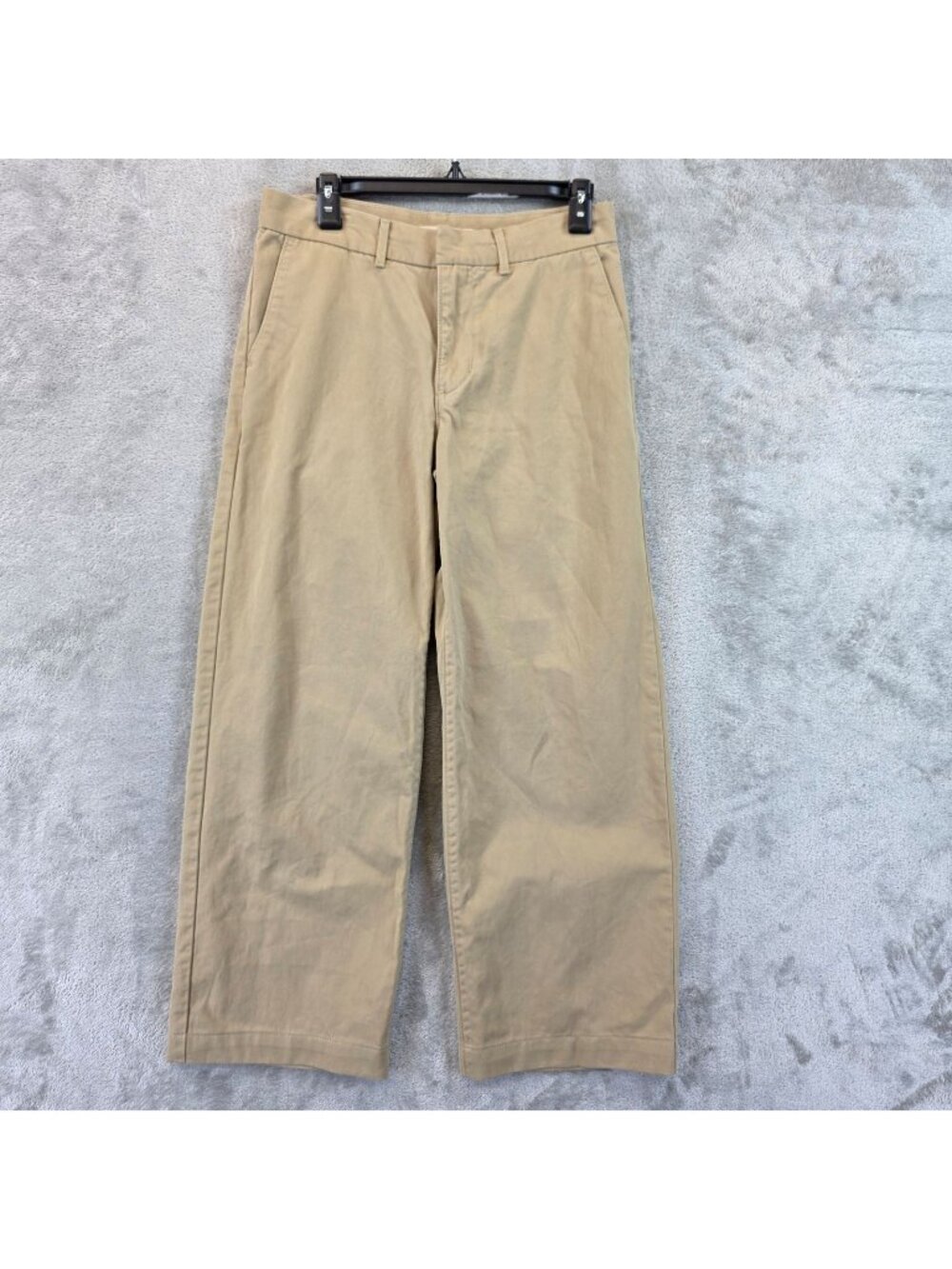 Levi's Baggy Trousers Chino Pants Womens 27 Beige Twill Relaxed Straight Cotton